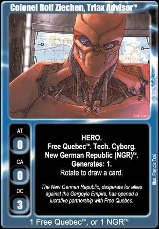 Colonel Rolf Ziechen, Triax Advisor
